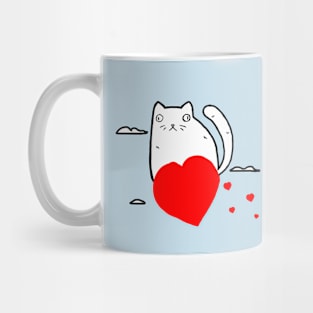 Rasabi Cat - Heart Ride Mug